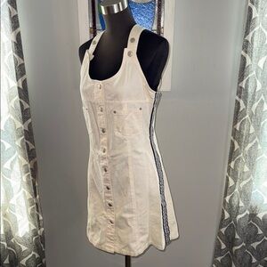 Revolt 100% Cotton Y2K Button Front Skater Dress SZ Medium